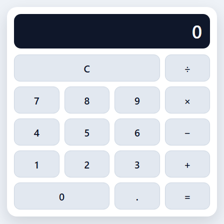 The finished calculator